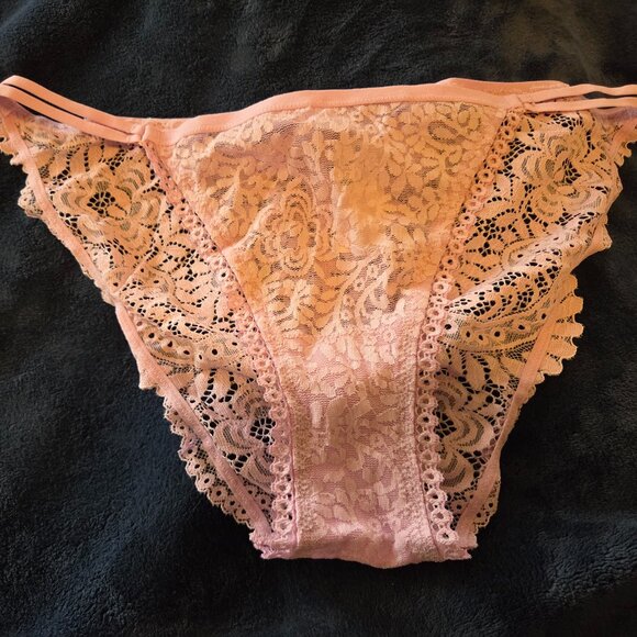 aerie Other - Aerie light pink lace string bikini panties size XL